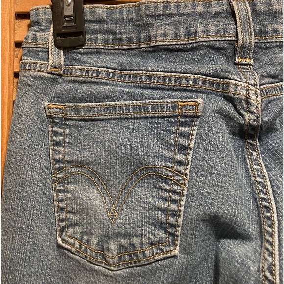 Levi's 518 Blue Superlow Stretch Boot Cut Jeans - Picture 11 of 16